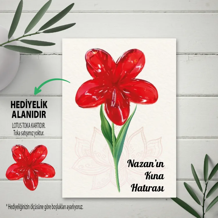Hediyelik Kartı 0267 - Lotus Toka Hediyelik Kartı