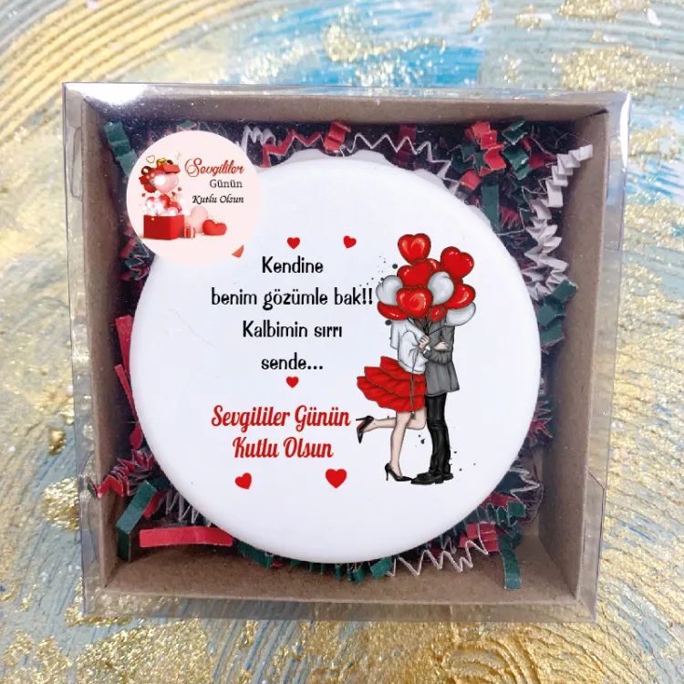 Kapak Açacaklı Magnet 14 Şubat Sevgililer Günü Hediye Set - 01 
