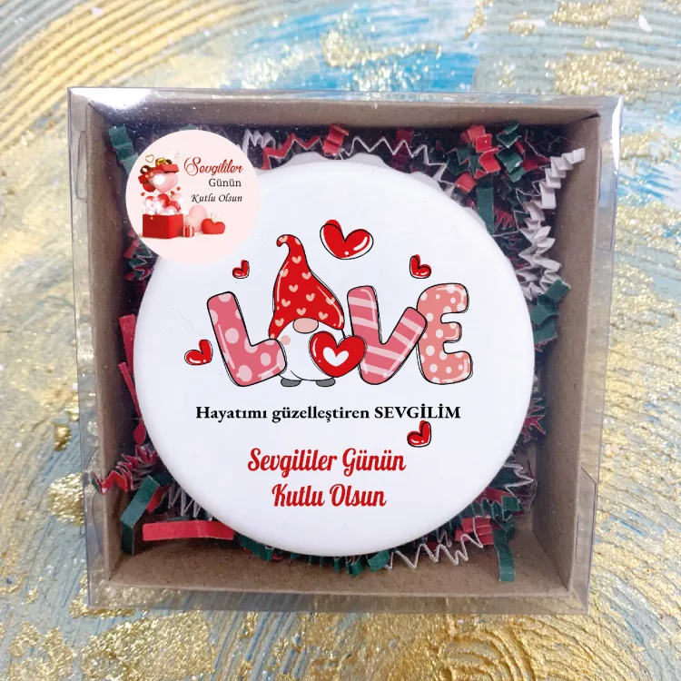 Kapak Açacaklı Magnet 14 Şubat Sevgililer Günü Hediye Set - 02