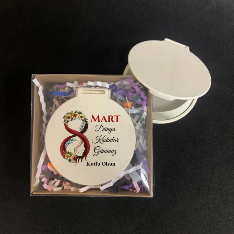 Cep Aynası 8 Mart Kadınlar Günü Hediye Set - 06