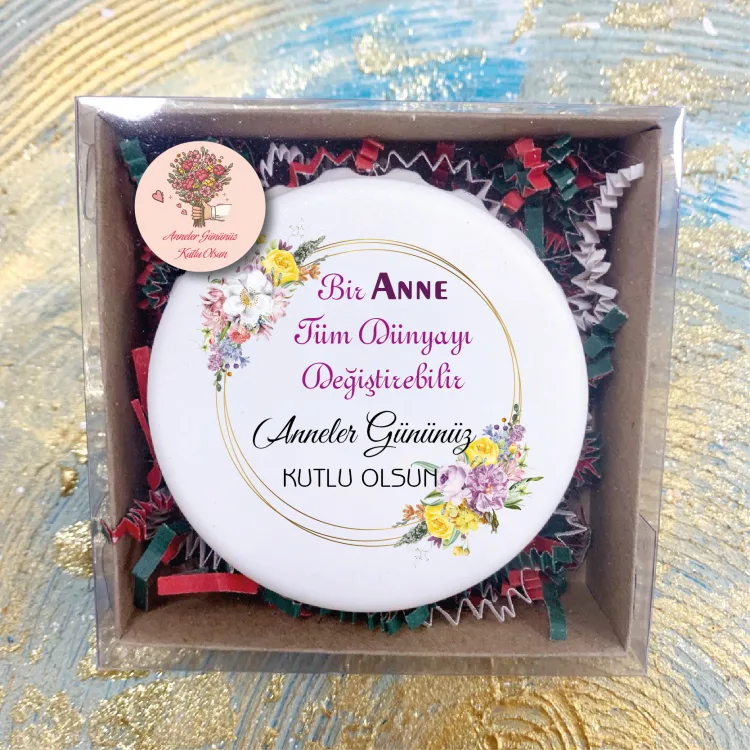 Kapak Açacaklı Magnet Anneler Günü Hediye Set - 08