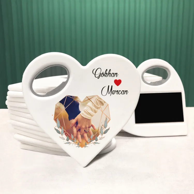 Kalp Açacaklı Magnet 14 Şubat Sevgililer Günü Hediye Set - 04 - Detay Görseli 1