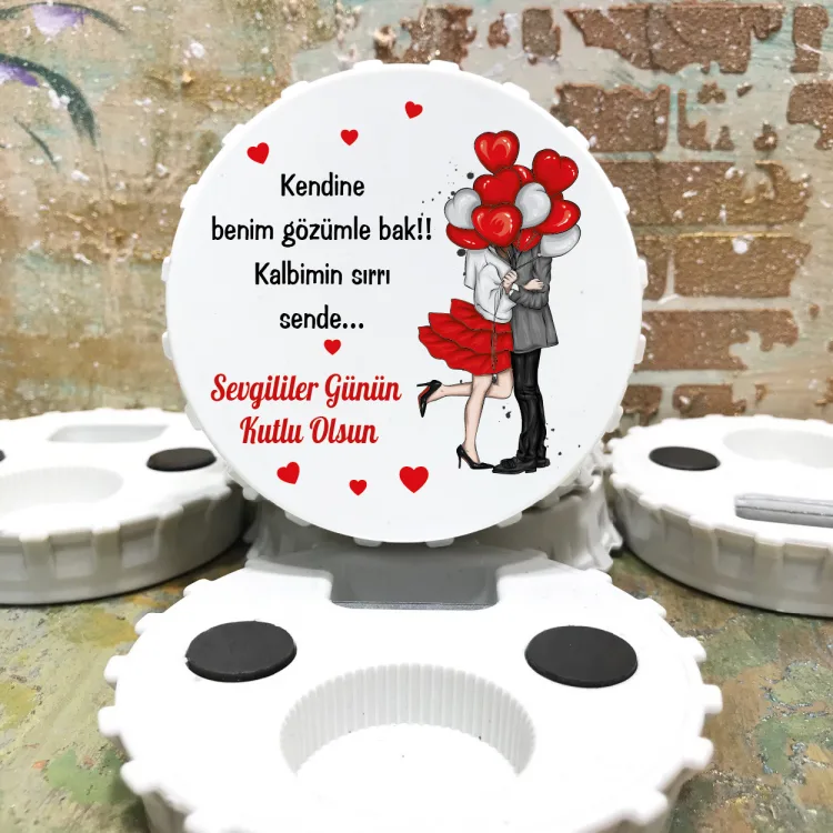 Kapak Açacaklı Magnet 14 Şubat Sevgililer Günü Hediye Set - 01  - Detay Görseli 1