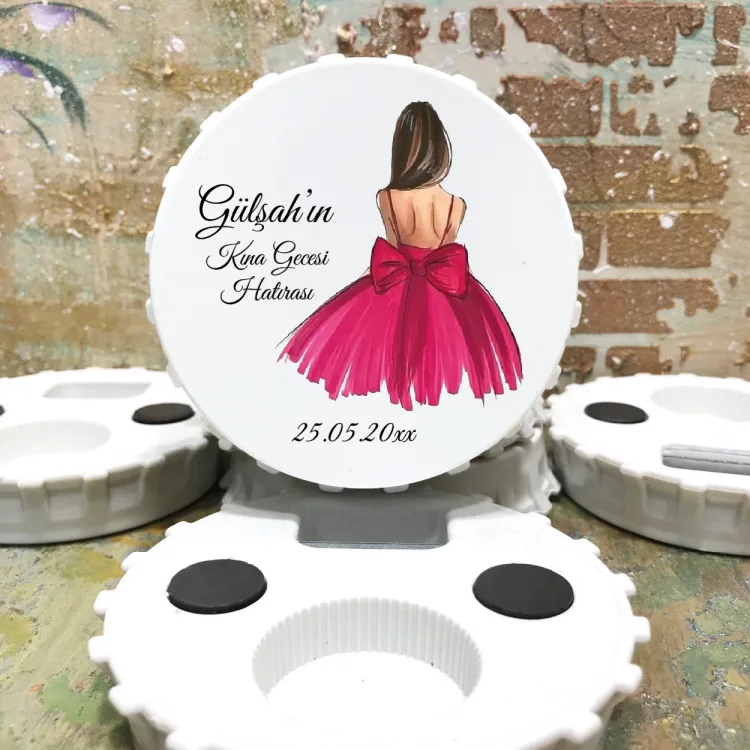 Kapak Magnet Açacaklı 0716 - Kına Kızı Tasarım