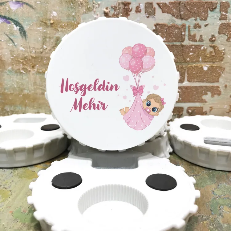 Kapak Magnet Açacaklı 917 - Kız Bebek Tasarım