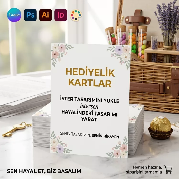 01 - Hediye Kartı Tasarla (11,3 x 15,8 cm )