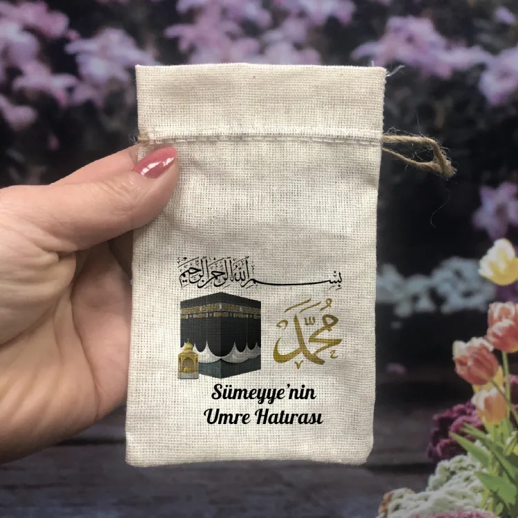 Baskılı Kese 0011 - Hac, Umre Hediyelik Kese - Detay Görseli 1