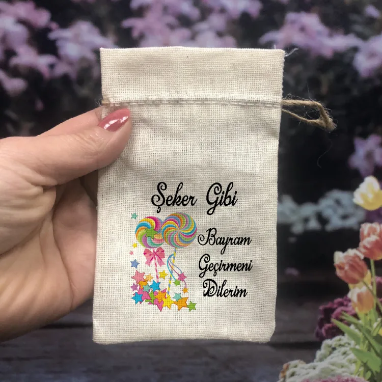 Baskılı Kese 0057 - Bayram Harçlığı Hediyelik Kese - Detay Görseli 2