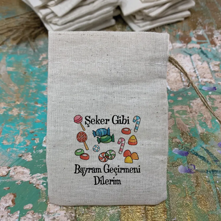Baskılı Kese 0064 - Bayram Harçlığı Hediyelik Kesesi - Detay Görseli 1