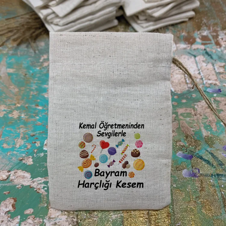 Baskılı Kese 0065 - Bayram Harçlığı Hediyelik Kesesi - Detay Görseli 2