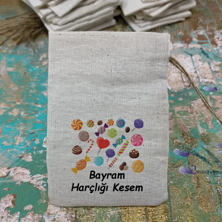 Baskılı Kese 0065 - Bayram Harçlığı Hediyelik Kesesi