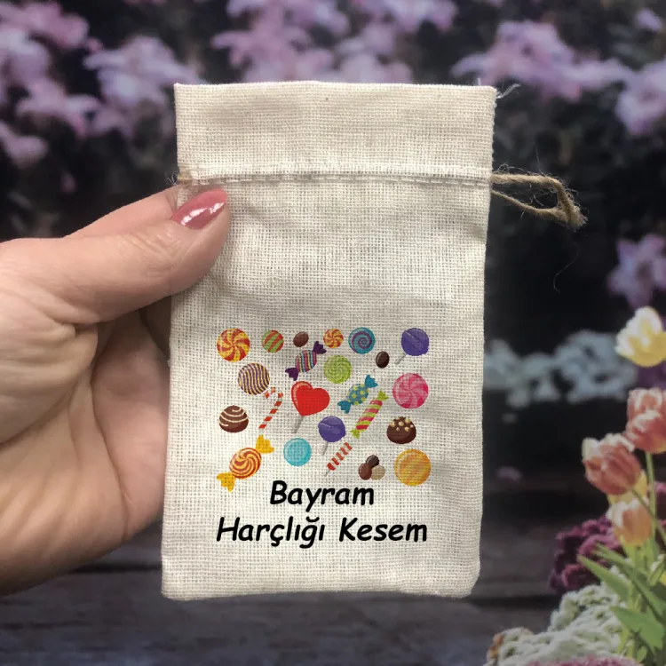 Baskılı Kese 0065 - Bayram Harçlığı Hediyelik Kesesi - Detay Görseli 1