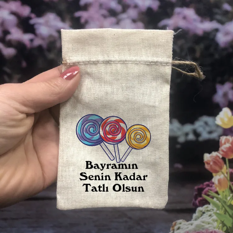 Baskılı Kese 0066 -  Bayram Harçlığı Hediyelik Kesesi - Detay Görseli 1