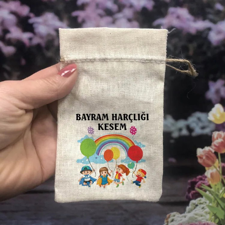 Baskılı Kese 0079 - Bayram Harçlığı Kesesi - Detay Görseli 1