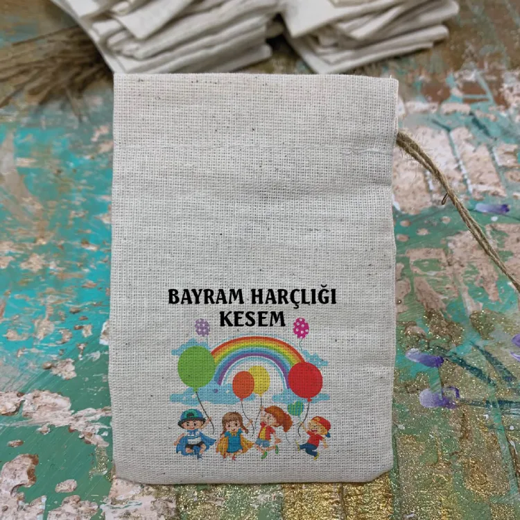 Baskılı Kese 0079 - Bayram Harçlığı Kesesi