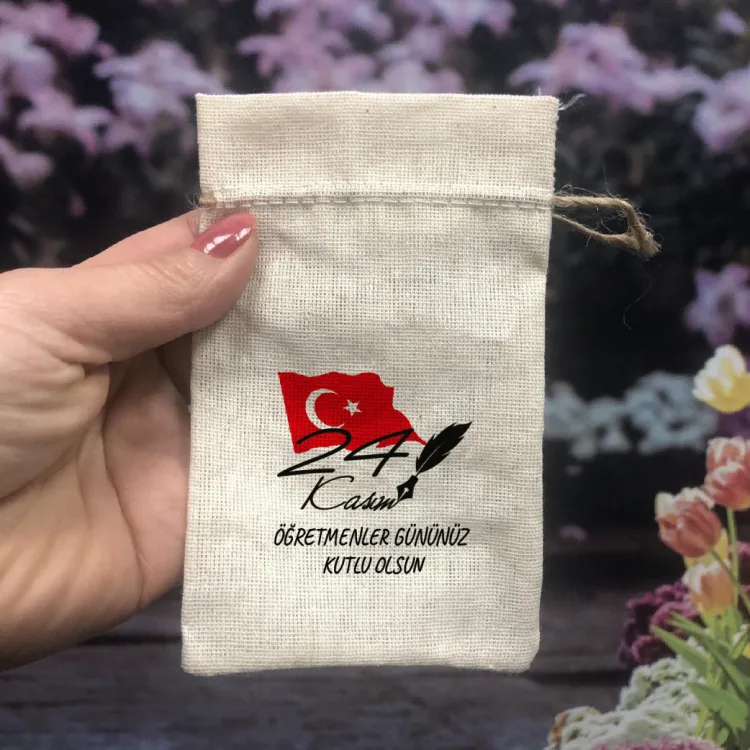 Baskılı Kese 0083 - 24 Kasım Öğretmenler Günü Tasarım - Detay Görseli 1