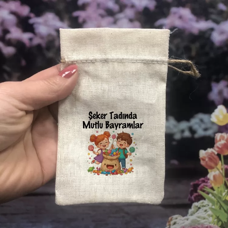Baskılı Kese 0090 - Bayramı Harçlığı Hediyelik Kesesi - Detay Görseli 2