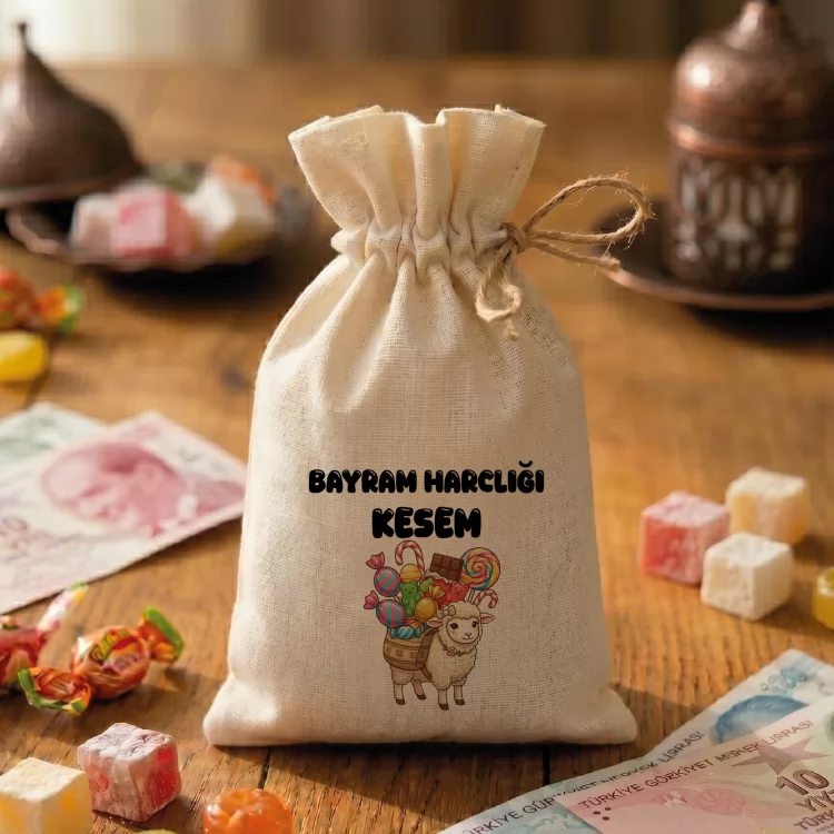 Baskılı Kese 0099 - Kurban Bayramı Harçlığı Hediyelik Kesesi