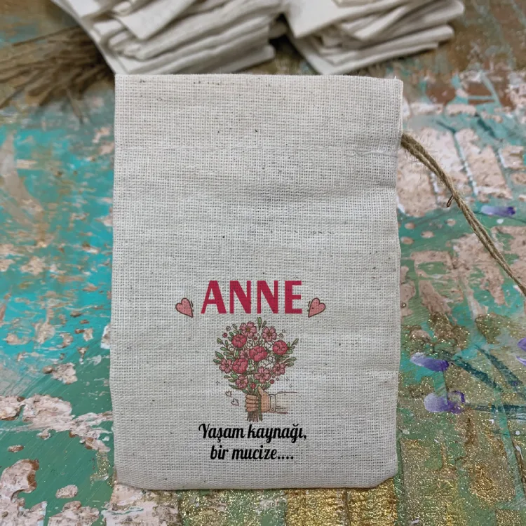 Baskılı Kese 0131 - Anneler Günü Hediyelik Kese