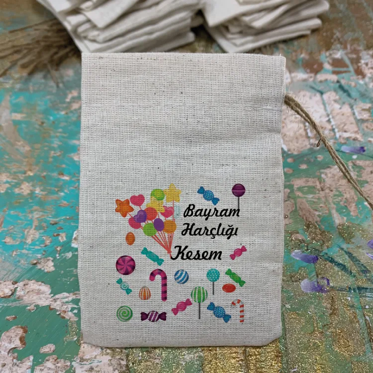 Baskılı Kese 0143 - Bayram Harçlığı Kesesi - Detay Görseli 1