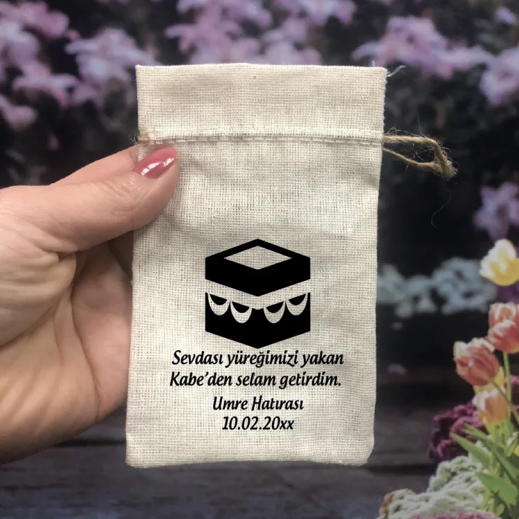 Baskılı Kese 0542 - Hac, Umre Hediyelik Kese - Detay Görseli 1