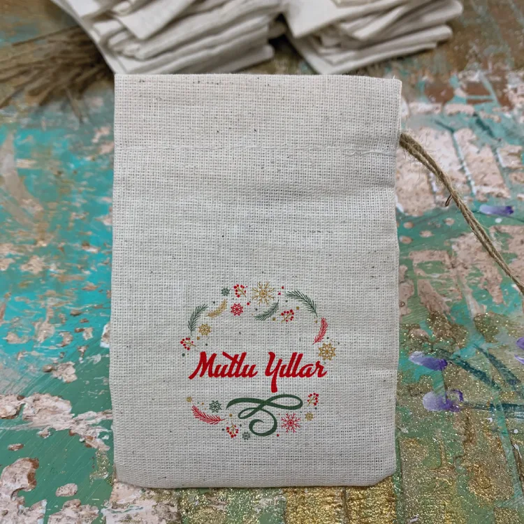 Baskılı Kese 0544 - Yeni Yıl, Yılbaşı Hediyelik Kese