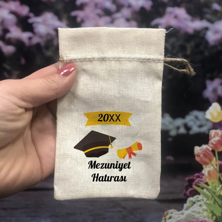Baskılı Kese 0550 - Mezuniyet Hediyelik Kese - Detay Görseli 1