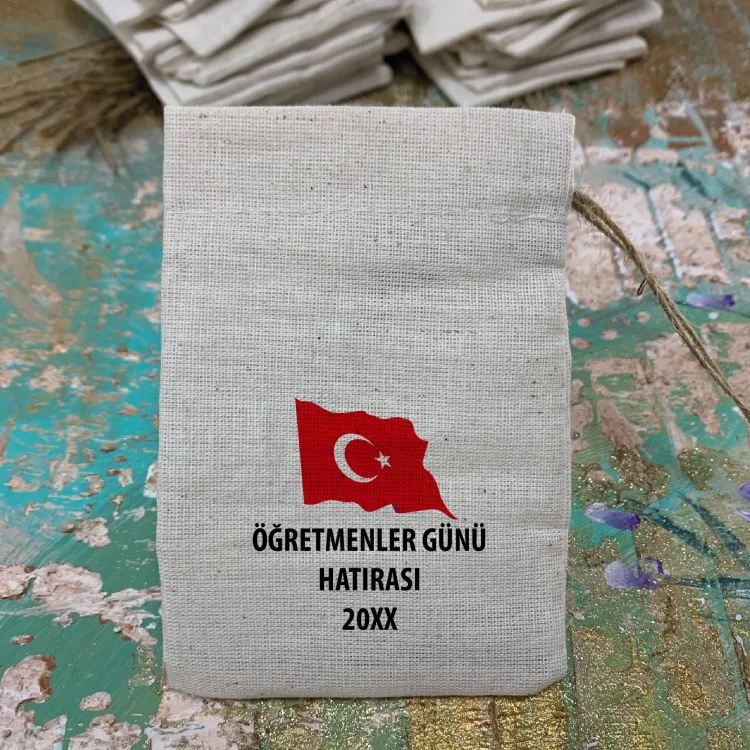 Baskılı Kese 0558 - 24 Kasım Öğretmenler Günü Hediyelik Kese