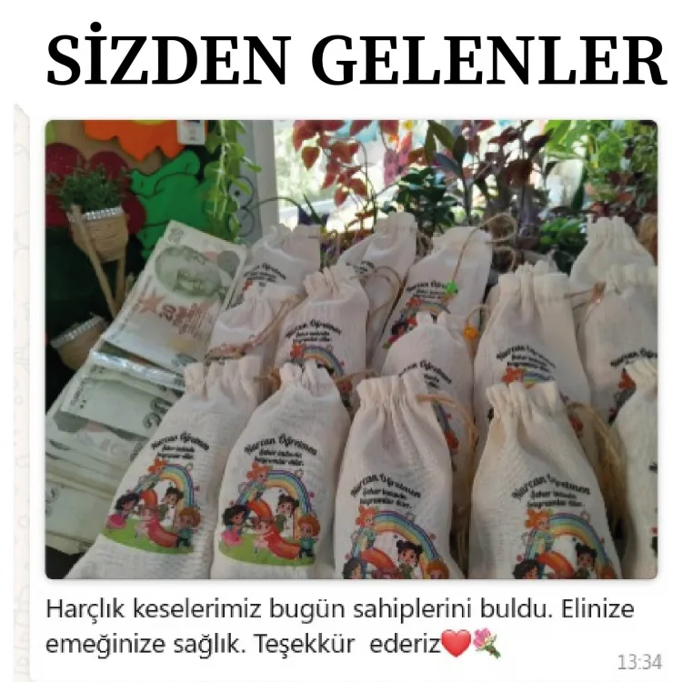 Baskılı Kese 0106 - Kurban Bayramı Harçlığı Hediyelik Kesesi - Detay Görseli 4