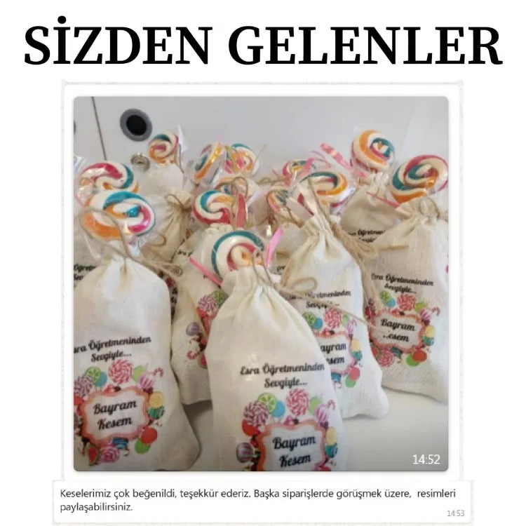 Baskılı Kese 0106 - Kurban Bayramı Harçlığı Hediyelik Kesesi - Detay Görseli 11
