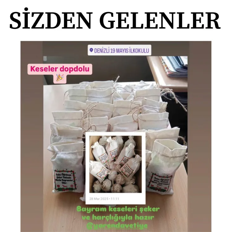 Baskılı Kese 0106 - Kurban Bayramı Harçlığı Hediyelik Kesesi - Detay Görseli 5