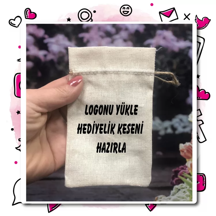 01 - Logolu Hediyelik Baskılı Kese Tasarla