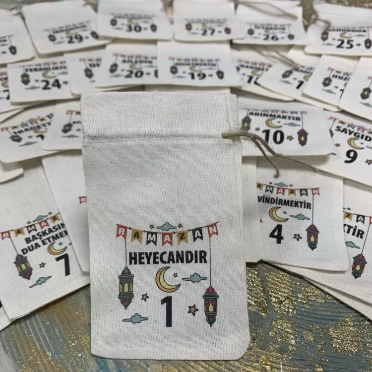 Numaralı Ramazan  Kese 0563 - Aylık Ramazan Kesesi