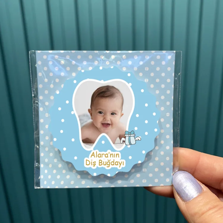 Magnet 0263 - Erkek Bebek Resimli Diş Temalı - Detay Görseli 1