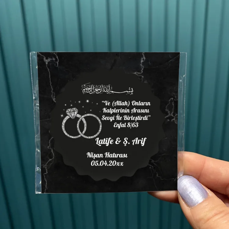Magnet 0295 - Yüzüklü Tasarım Hediyelik Magnet - Detay Görseli 1