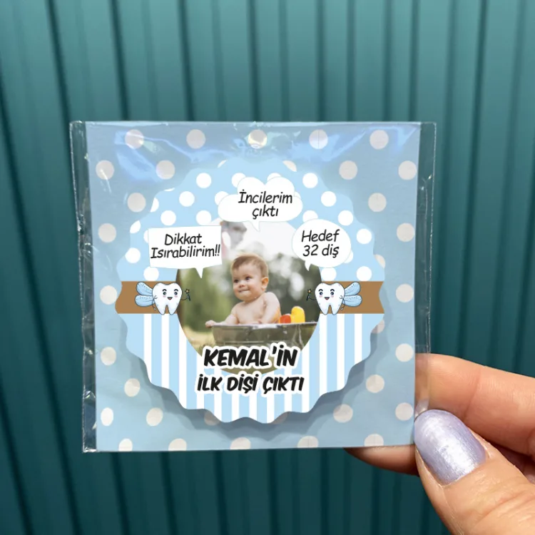 Magnet 0610 - Erkek Bebek Diş Temalı - Detay Görseli 1