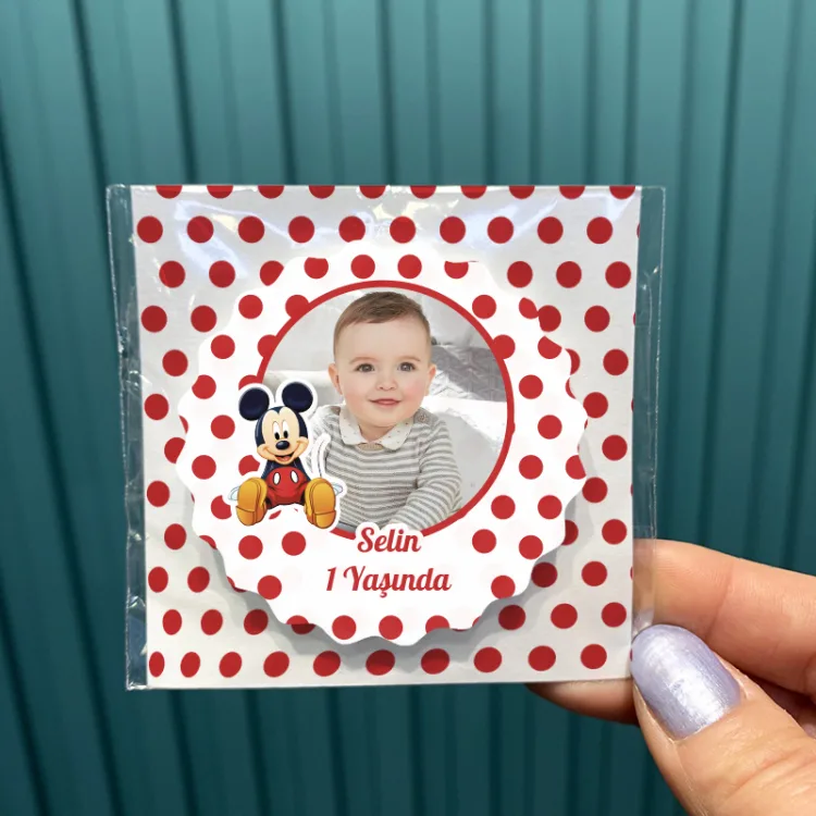 Magnet 0676 - Resimli Mickey Mouse Tasarım - Detay Görseli 1