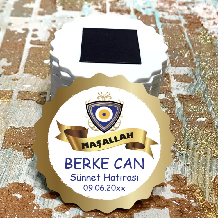 Magnet 0060 - Nazar Boncuk Temalı Sünnet Mevlid Hatırası