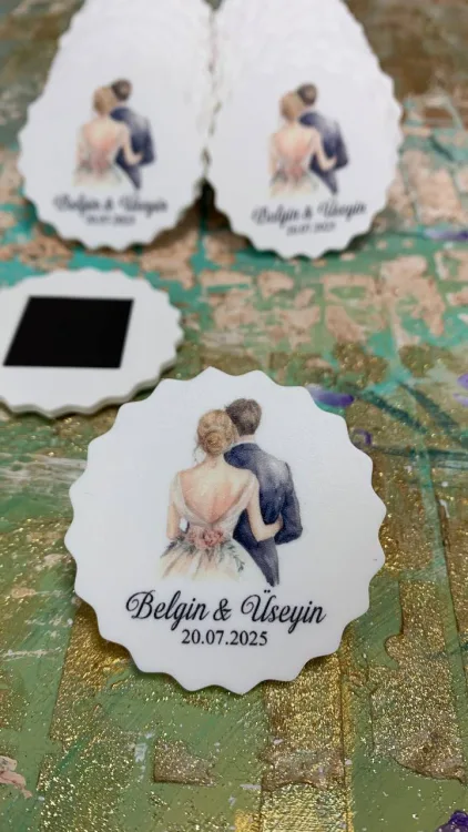 Magnet 0234 - Nikah, Nişan, Söz Hatırası Hediyelik Magnet - Detay Görseli 2