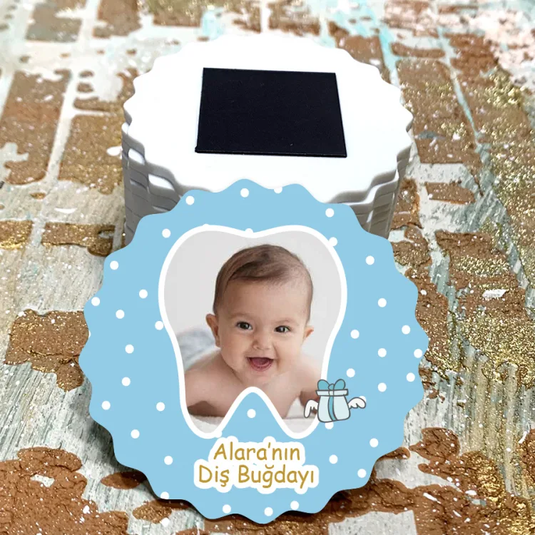 Magnet 0263 - Erkek Bebek Resimli Diş Temalı