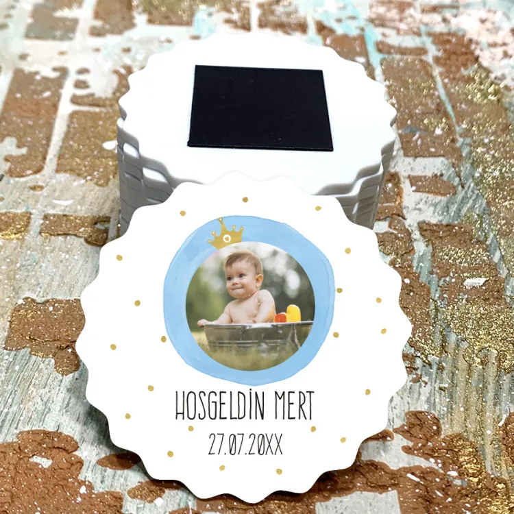 Magnet 0395 - Erkek Çocuk Fotoğraflı Tasarım