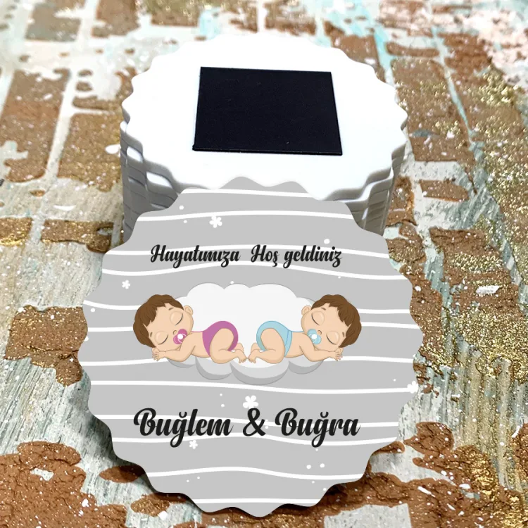 Magnet 0558 - İkiz Bebek Tasarım