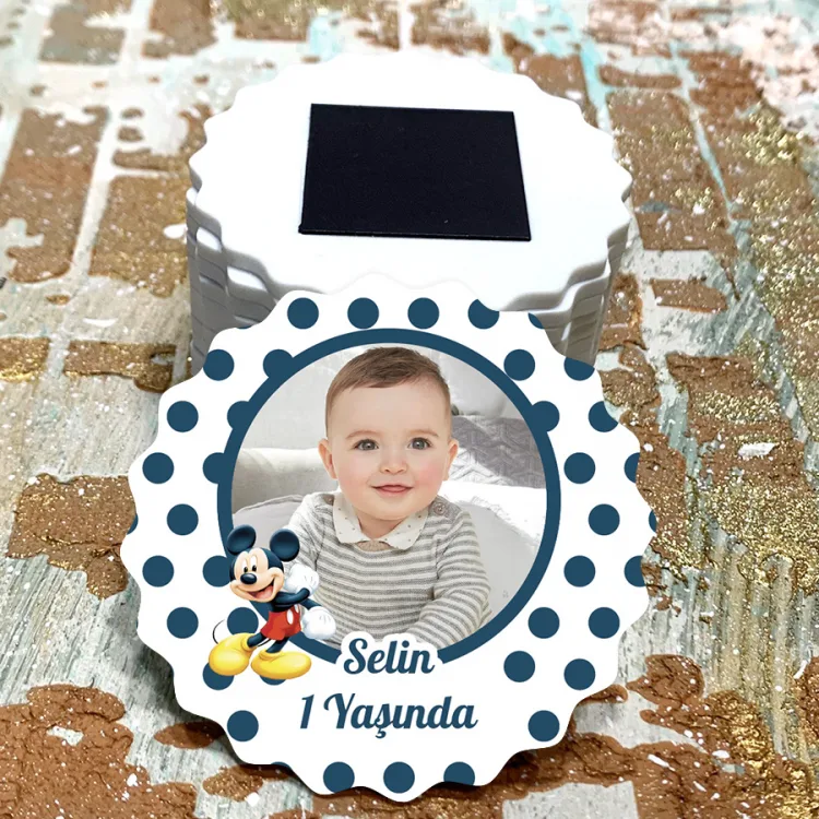 Magnet 0677 - Resimli Mickey Mouse Tasarım