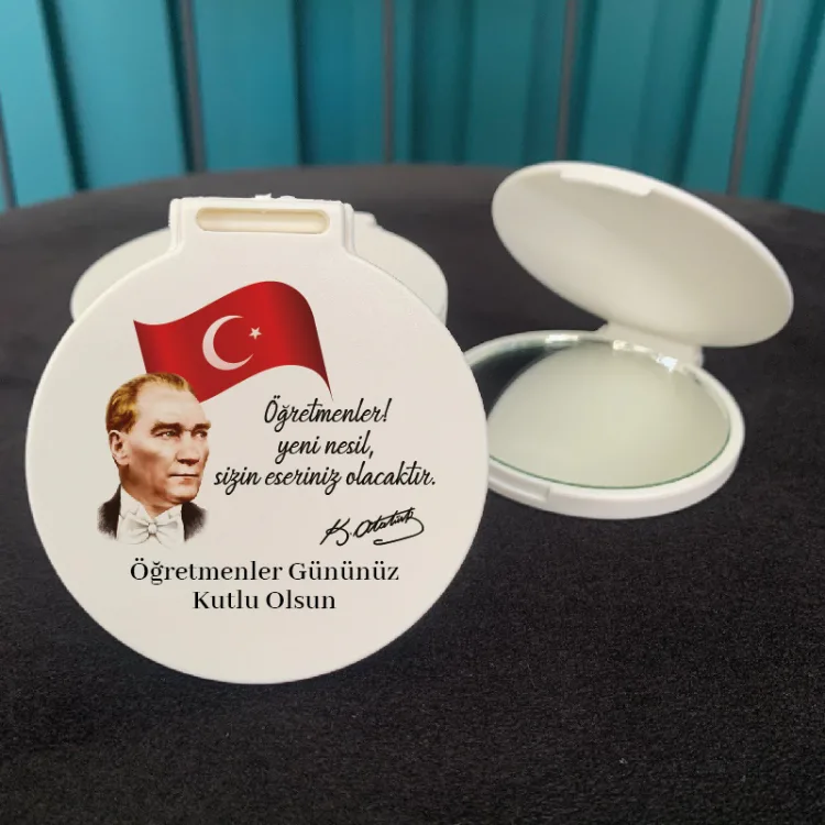 24 Kasım Öğretmenler Günü Hediyesi Aynalı Set 005 - Detay Görseli 1