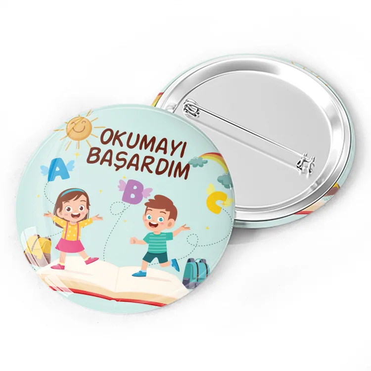 Yaka Rozetİ İğneli 0083 - Okuma Bayramı Tasarım
