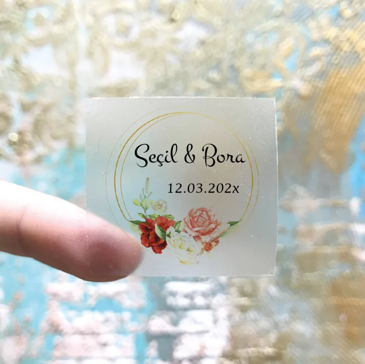 Kare Şeffaf Etiket 503