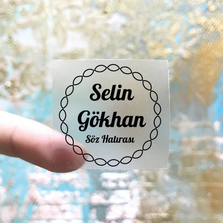 Kare Şeffaf Etiket 524