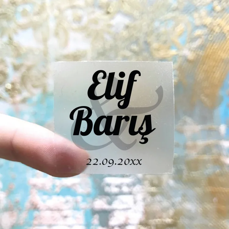 Kare Şeffaf Etiket 528