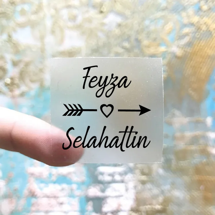 Kare Şeffaf Etiket 549