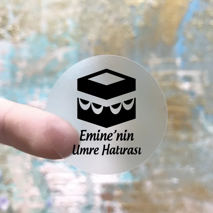 Şeffaf Etiket 545 - Hac, Umre, Kabe Tasarım